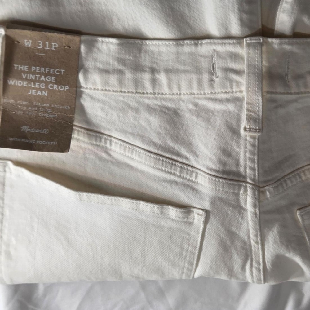 🔥 Madewell “The Perfect Vintage” Wide-Leg Crop Jeans 🔥 - Picture 2 of 3